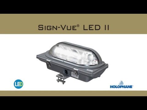 Sign-Vue LED II Luminaire video thumbnail