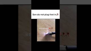 Is this safe to plug in? #funny #memes #foryou