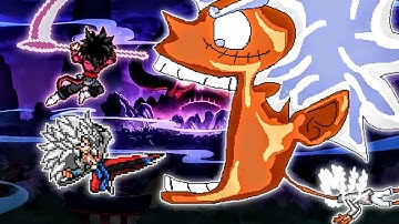 Goku Black SSJ4 OP (New) & Xeno Goku V2 OP (all form) VS TC Luffy OP Buff in Jump Force Mugen🔥