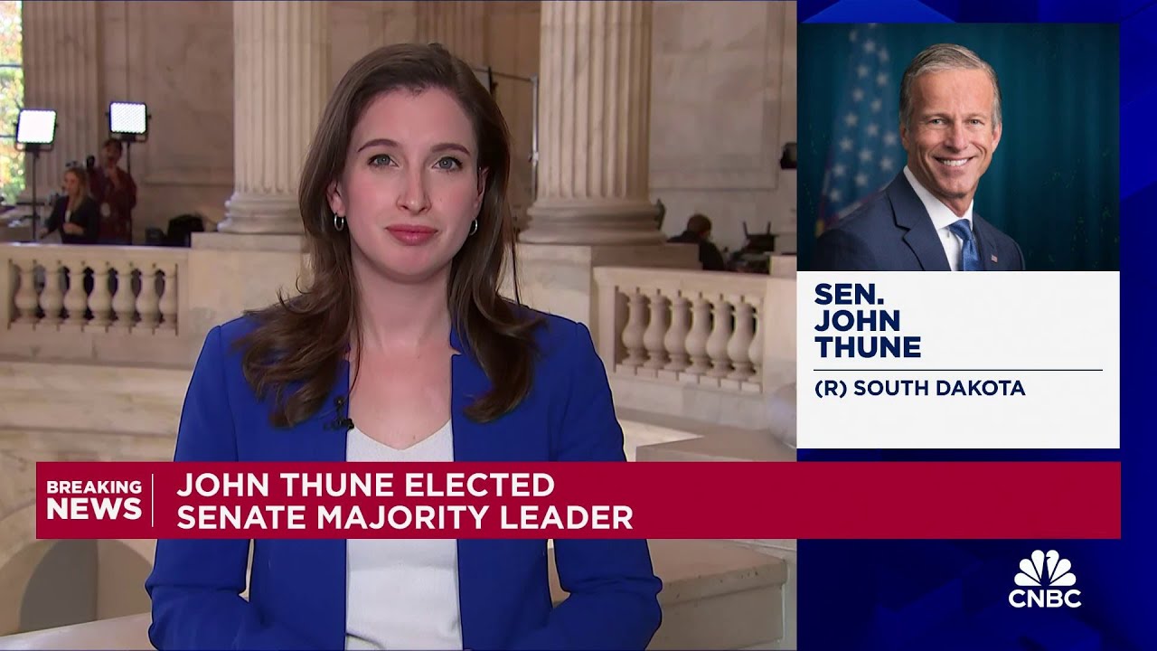 John Thune elected Senate Majority Leader - YouTube