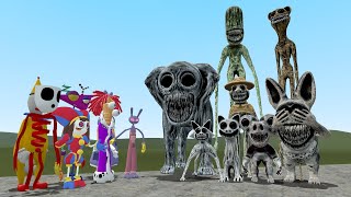 THE AMAZING DIGITAL CIRCUS VS ALL NEW ZOONOMALY MONSTERS In Garry's Mod!