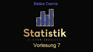 7. Einfache lineare Regression (2/2) | Vorlesung zu Statistik