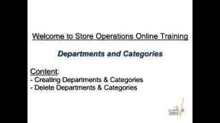Departments and Categories in RMS