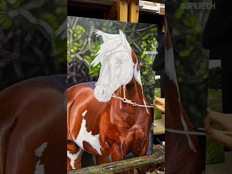 Realistic horse drawing