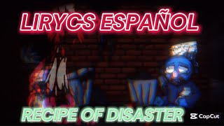 Lirycs español recipe of disaster broken strings fnf/Pibby/