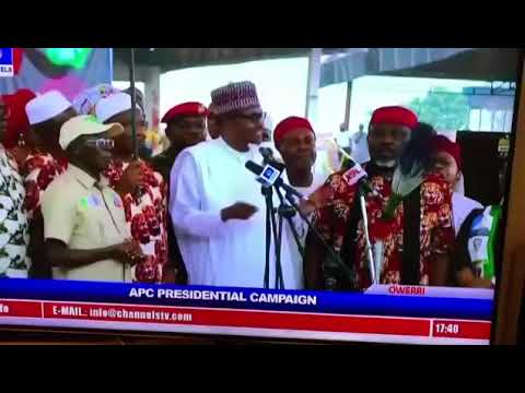 Vote Whoever You Like - President Buhari Tell Imo People During APC Rally In Owerri [WATCH VIDEO]