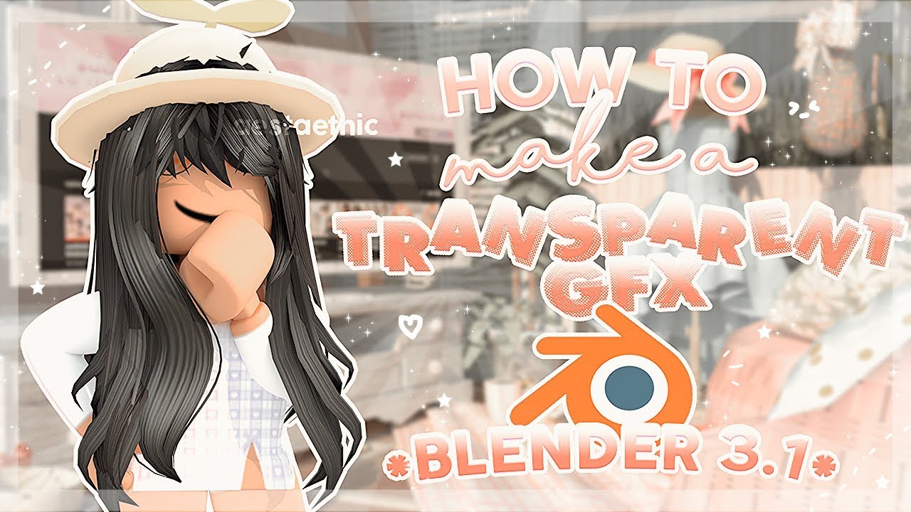 Transparent Background GFX Blender - Art Design Support