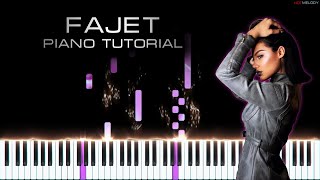 Video thumbnail of "Dhurata Dora X Azet - Fajet | Piano Cover, Instrumental Karaoke, Remix"