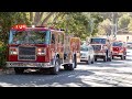 TONS of Fire Trucks & Police Cars Responding Code 3 to the Lafayette Wildfire! (+ FIRE DOZER!)