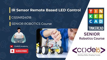 🎮 IR Remote Control in Tinkercad! 💡 LED Control Tutorial (2025) | Codei5 Academy