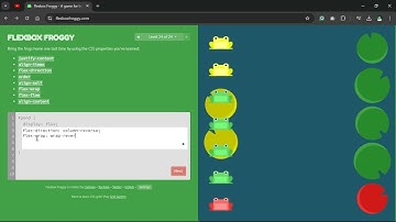 Flexbox Froggy Level 24