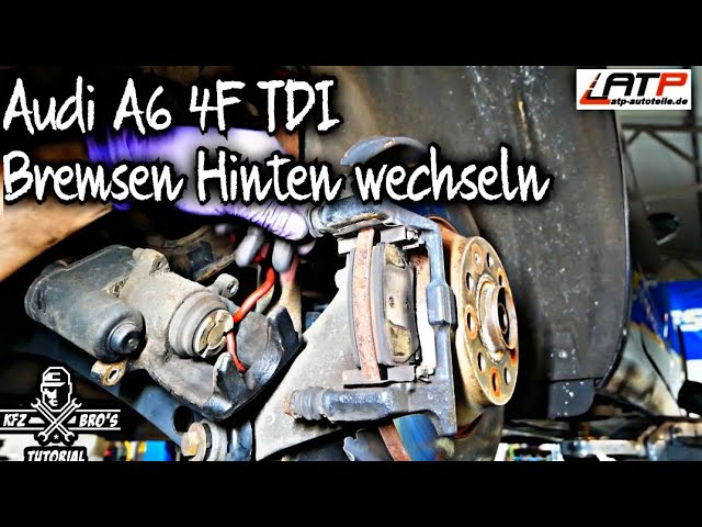 A6 4F TDI, Bremsen Hinten wechseln, Drehmomentwerte