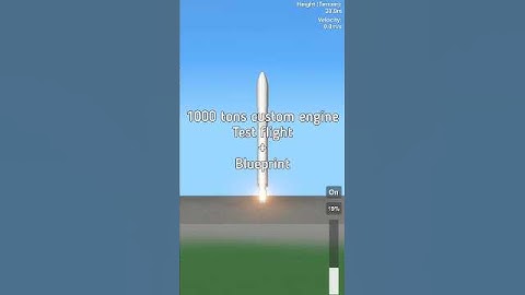1000 tons custom engine test flight #sfs2 #sfs #shorts