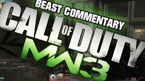MW3 - A Beast Commentary ft. MP5 Gameplay (MW3 Gameplay)