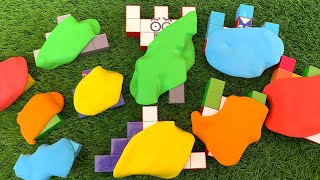 Cleaning Slime for Numberblocks Puzzle Tetris Fun Number of New Shape | Satisfying Slime #Slime #12