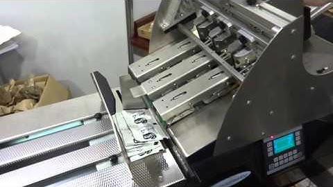 Friction feeder - Vacuumatic TCF - Counting filled soup sachets