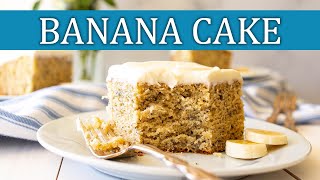 Super Moist Banana Cake with Cream Cheese Icing | Rave Reviews! ⭐⭐⭐⭐⭐