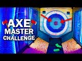 Throwing Axes at the Arcade! - Axe Master Challenge