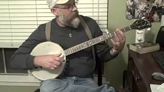 Video thumbnail of "Easy Blues on Banjo Instructional  Using Black Bottom Blues as Example"