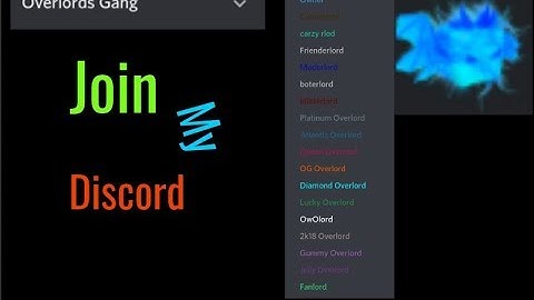 Join My discord server: Overlord Gang
