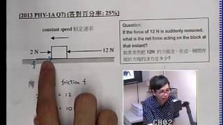 DSE Physics 物理工作室(力學篇-第2集) 2013 PHY-1A Q7