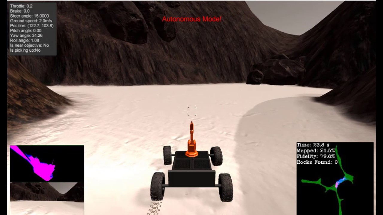 Autonomous Rover Simulation Rover Simulator - Autonomous Mode - YouTube