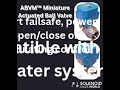 ABVM Actuated Ball Valve Miniature, Ultra Low Power Compact WRAS #ball #abvm #wras #motor #valve