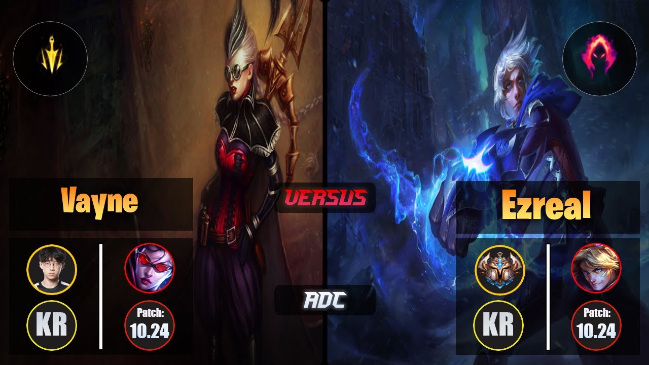 Zenit VAYNE (ADC) [Lethal Tempo] VS EZREAL - Challenger KR Patch 10.24