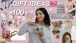 100+ HOLIDAY GIFT IDEAS *that are actually cool* for THAT girl 🎀 *WATCH THIS IF YOU LIKE RIBBON*