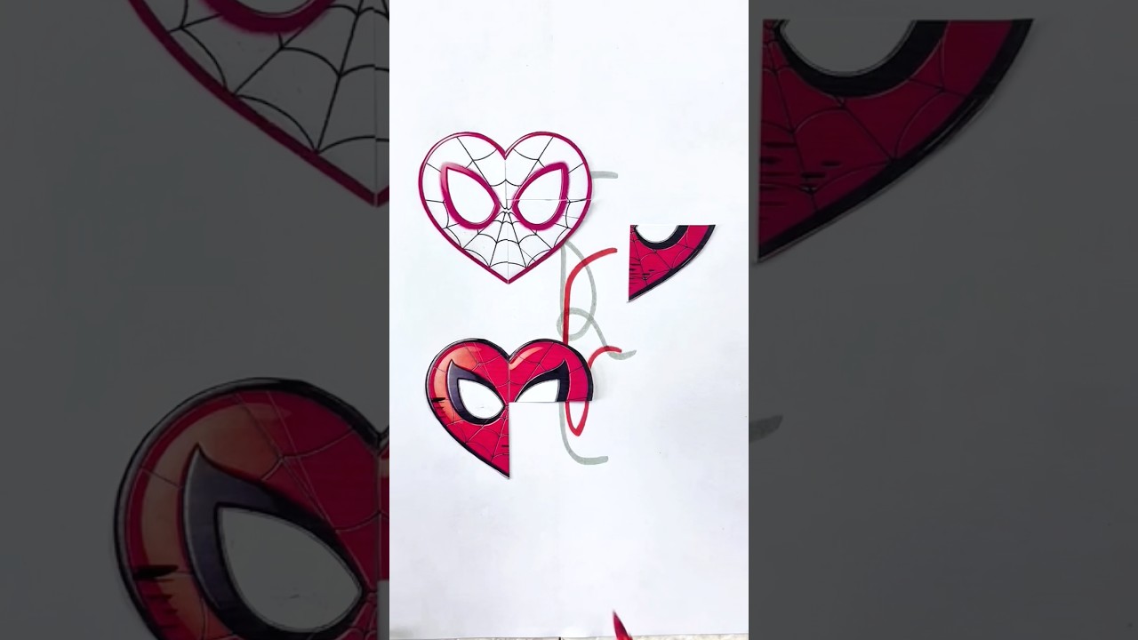 SpiderMan Brand New Day Heart Line Connecting puzzle #spiderman #brandnewday #shorts