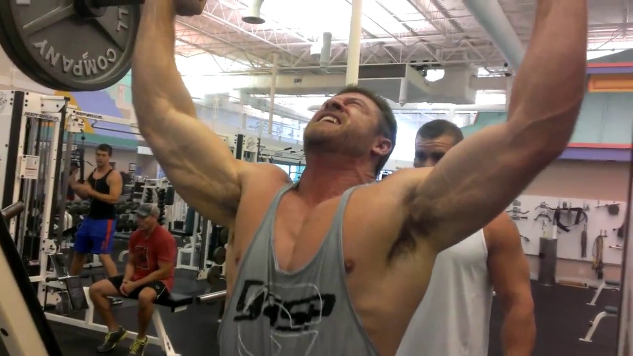 144 Standing Front Presses Brandon Smith Brevard County Florida 3rd set