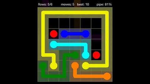 Flow Free 7X7 walkthrough level 29