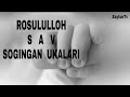 (ABDURRAHMAN DOMLA)  ROSULULLOH SAV  SOGINGAN UKALARI HAQIDA  #020