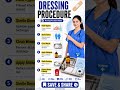 🩹 Dressing Procedure – Nursing Notes