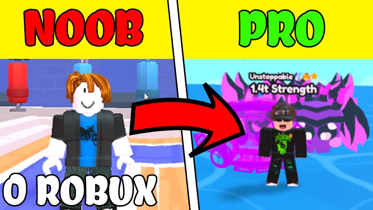 Noob To Pro With 0 Robux Day 1 [Arm Wrestle SImulator] 