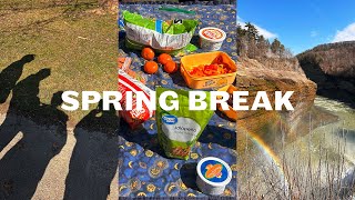 spring break 🧺🌷 work, hiking, picnic