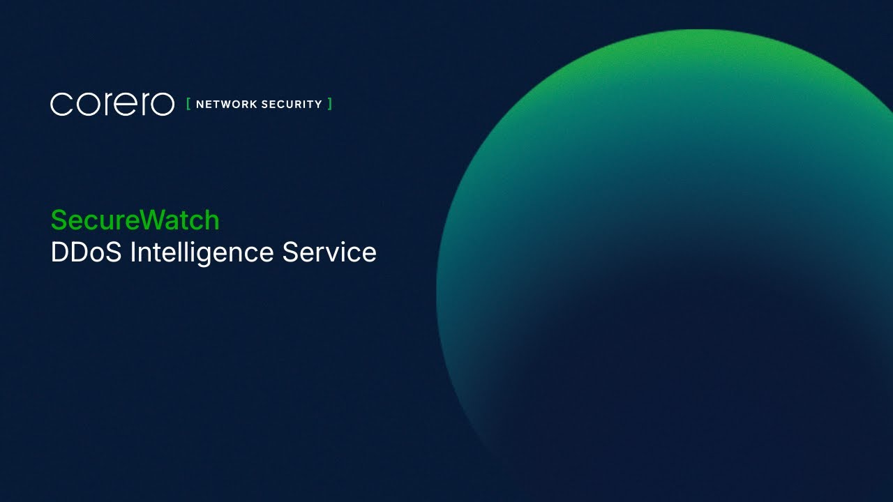 SecureWatch DDoS Intelligence Service Enhances SmartWall ONE™ - YouTube
