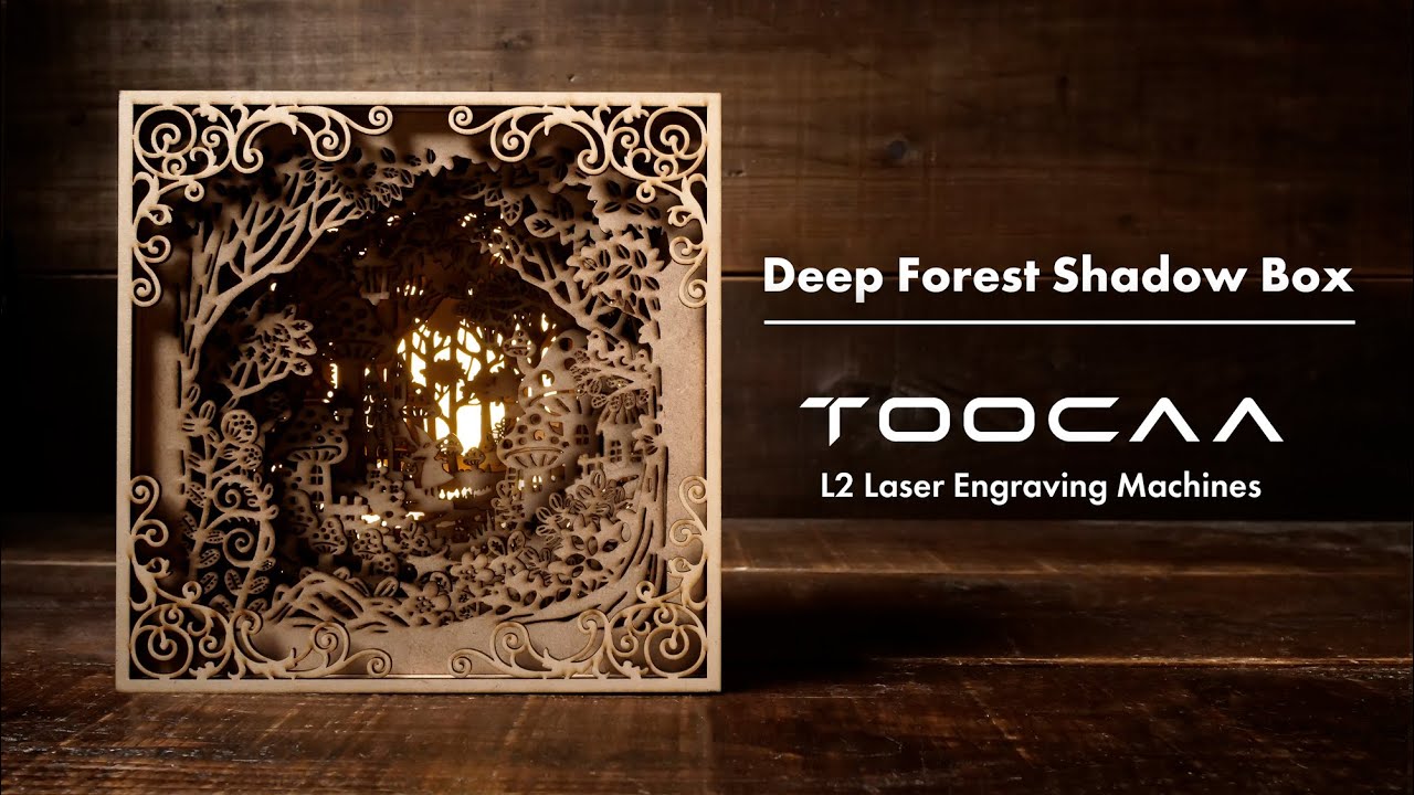 シャドーボックス TOOCAA L2] Making a shadow box using new laser cut product. - YouTube