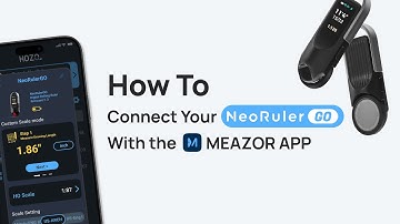 NeoRulerGO Connected to MEAZOR APP