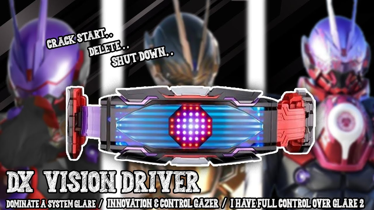 DX VISION DRIVER /// Kamen rider Glare ' Gazer ' Glare 2 review YouTube