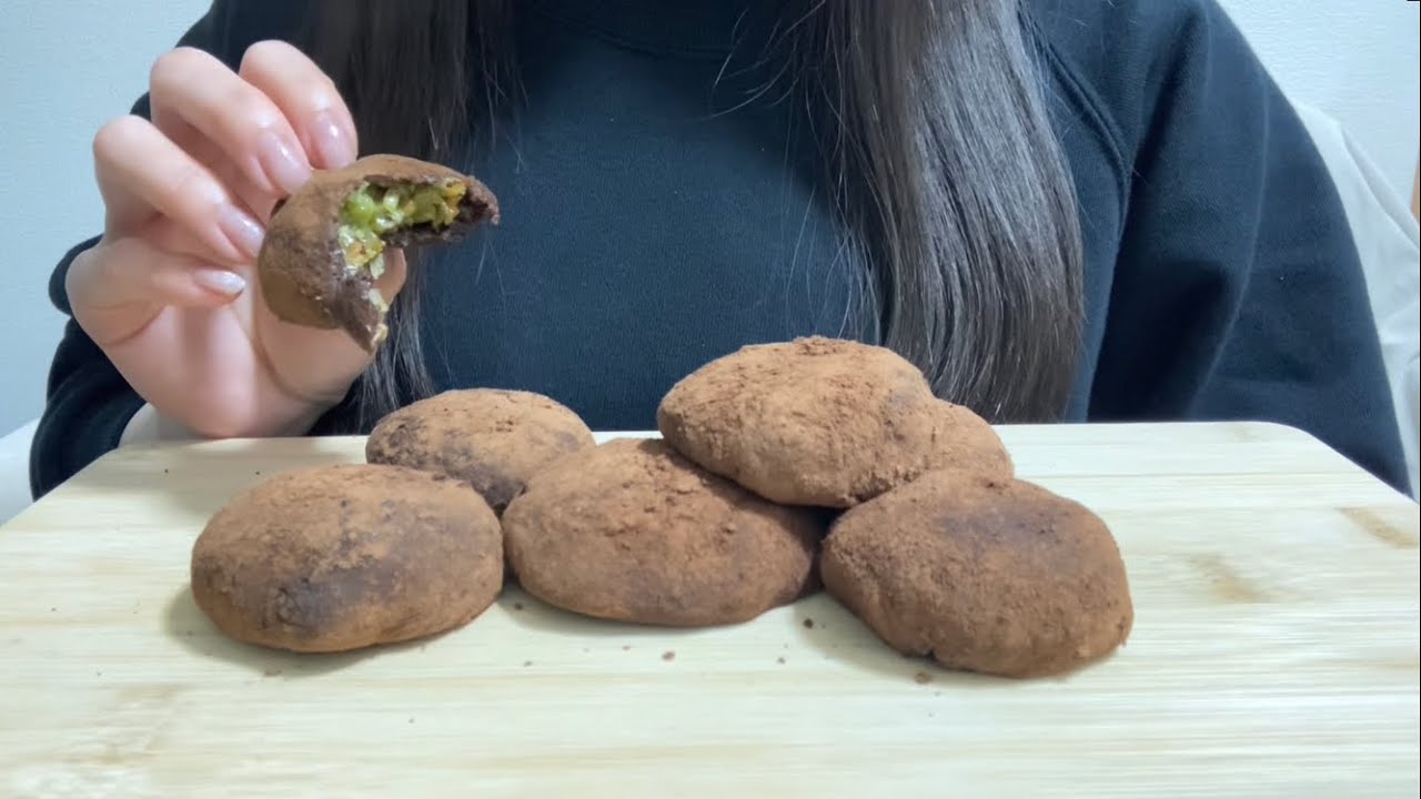 ドバイチョコ餅🍫 ASMR 咀嚼音 モッパン mukbang