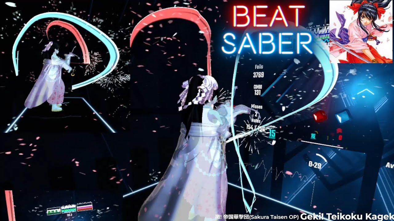 【ビートセイバー】檄! 帝国華撃団 - 真宮寺さくら(CV 横山智佐) と帝国歌劇団 (ゲーム『サクラ大戦』テーマソング) / Mapper Emiru