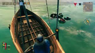 Celebrity Valheim - Picking up sea serpent meat Wealth