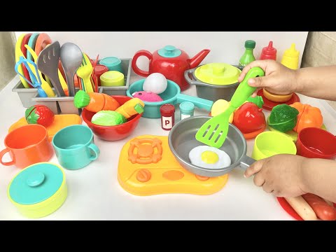 Unboxing Miniature Plastic Full Kitchen Set Collection | Toy Cooking Game | Kitchen Set Toy | Review