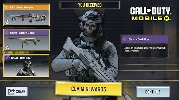 How To Unlock FREE Ghost - Cold Biter! [EASY] Plus 7 More Rewards & FREE Legendary! CODM