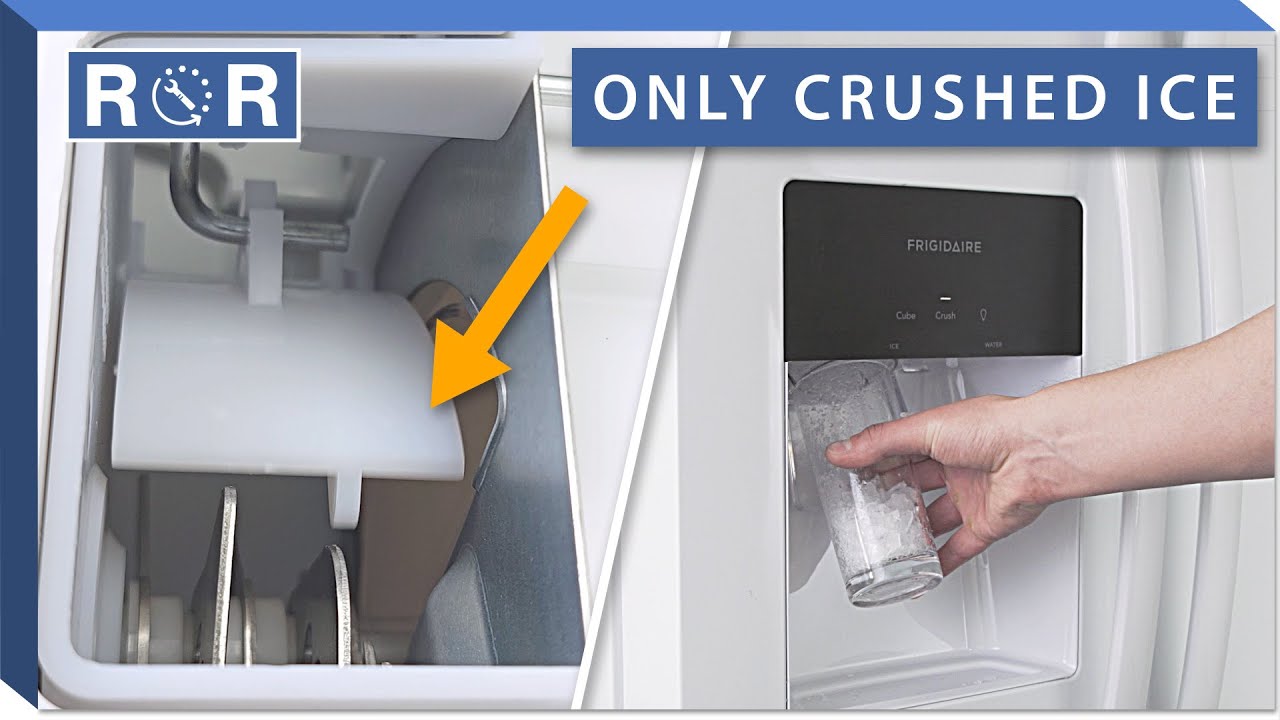 Only Crushed Ice is Dispensing? (Refrigerator Troubleshooting) | Repair ...