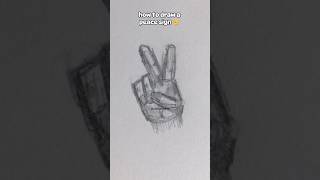 how to draw a peace sign ✌️#shorts #trending #viral #fyp #art #sketch #tutorial