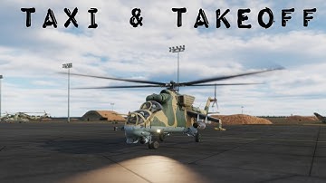 DCS | MI-24 Hind Taxi & takeoff tutorial