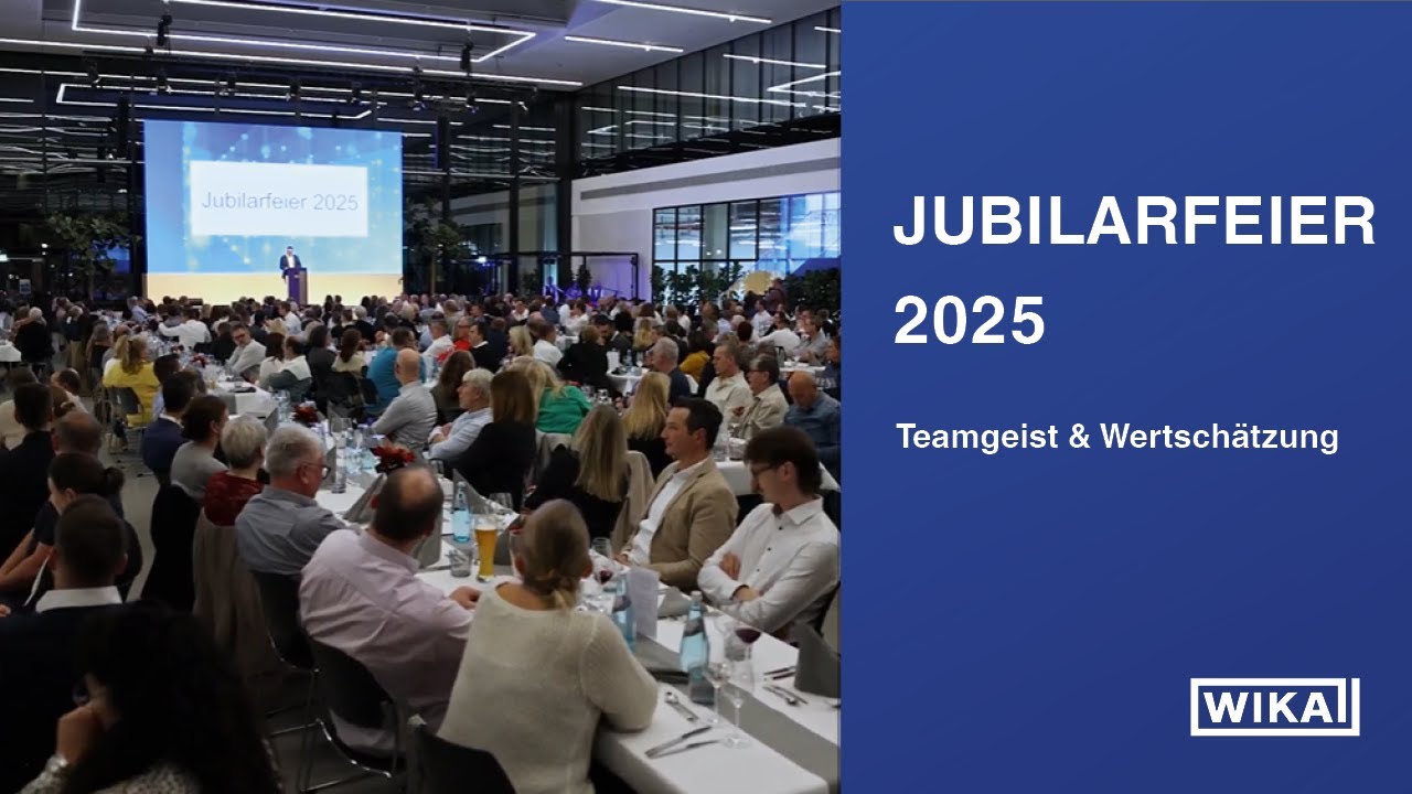 WIKA Jubilarfeier 2025: Ehrung unserer langjährigen Mitarbeitenden