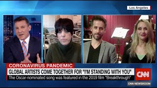 Diane Warren, Sharon Farber and Gev Miron on CNN -- "I'm Standing With You" for COVID-19 relief